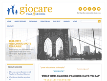 Tablet Screenshot of giocareplayschool.com
